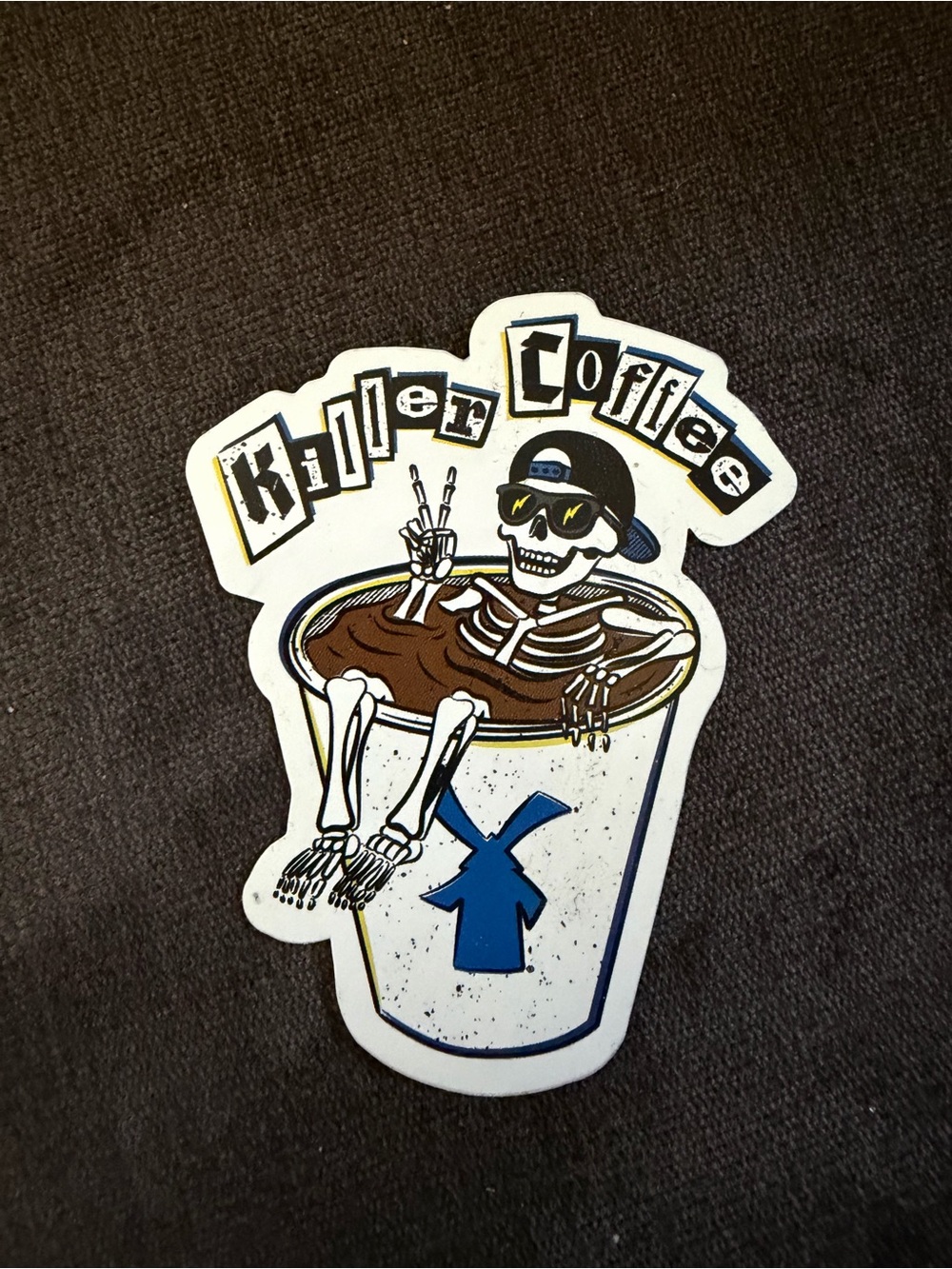 Dutch bros sticker  Killer Coffee Skeleton Sticker - Rare